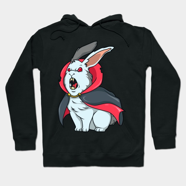 Monster Animals - Vampire Rabbit Hoodie by Modern Medieval Design